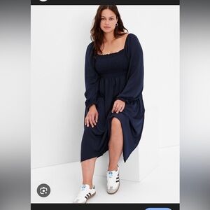 GAP Navy Long Sleeve Dress